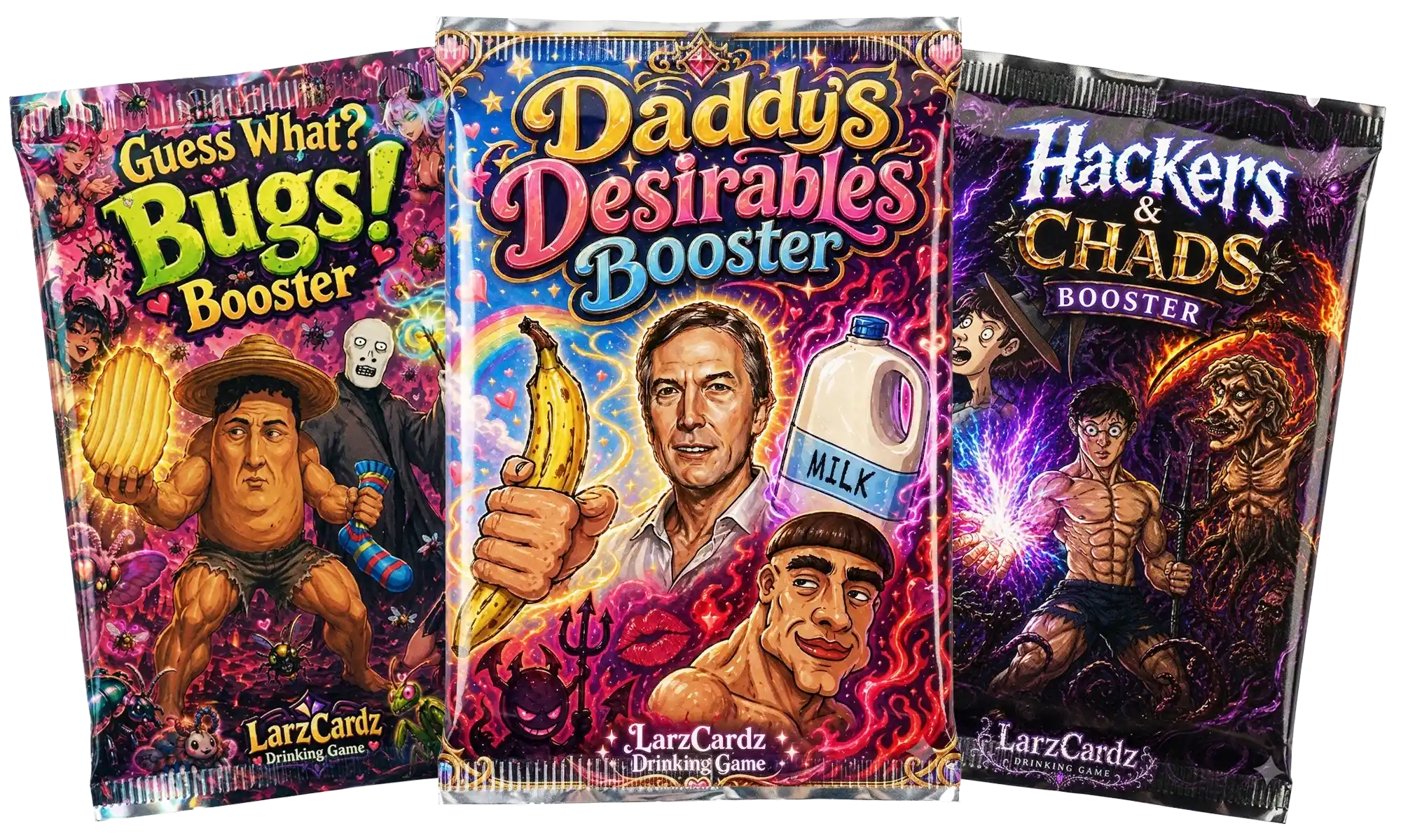 LarzCardz Booster Packs Drinking Game