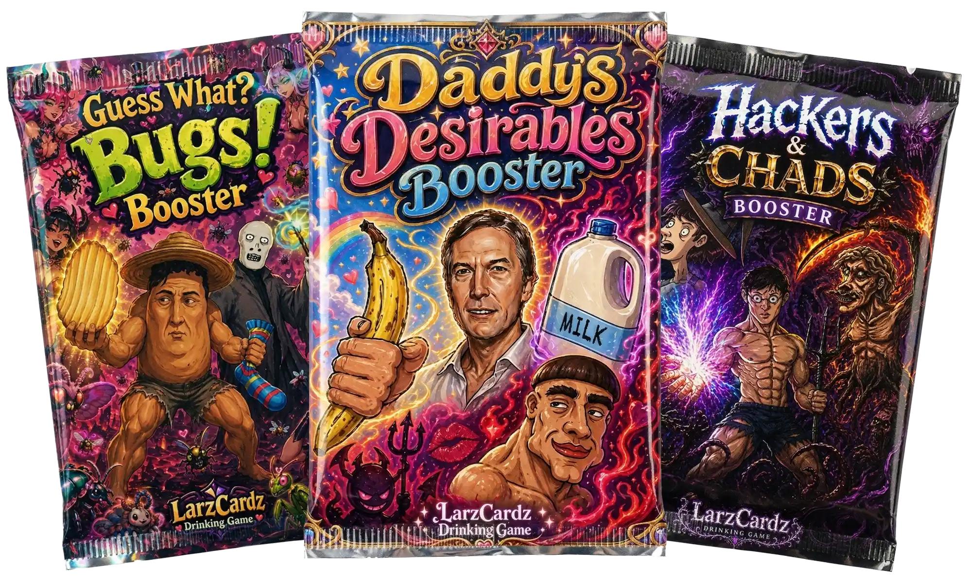 LarzCardz Booster Packs Drinking Game