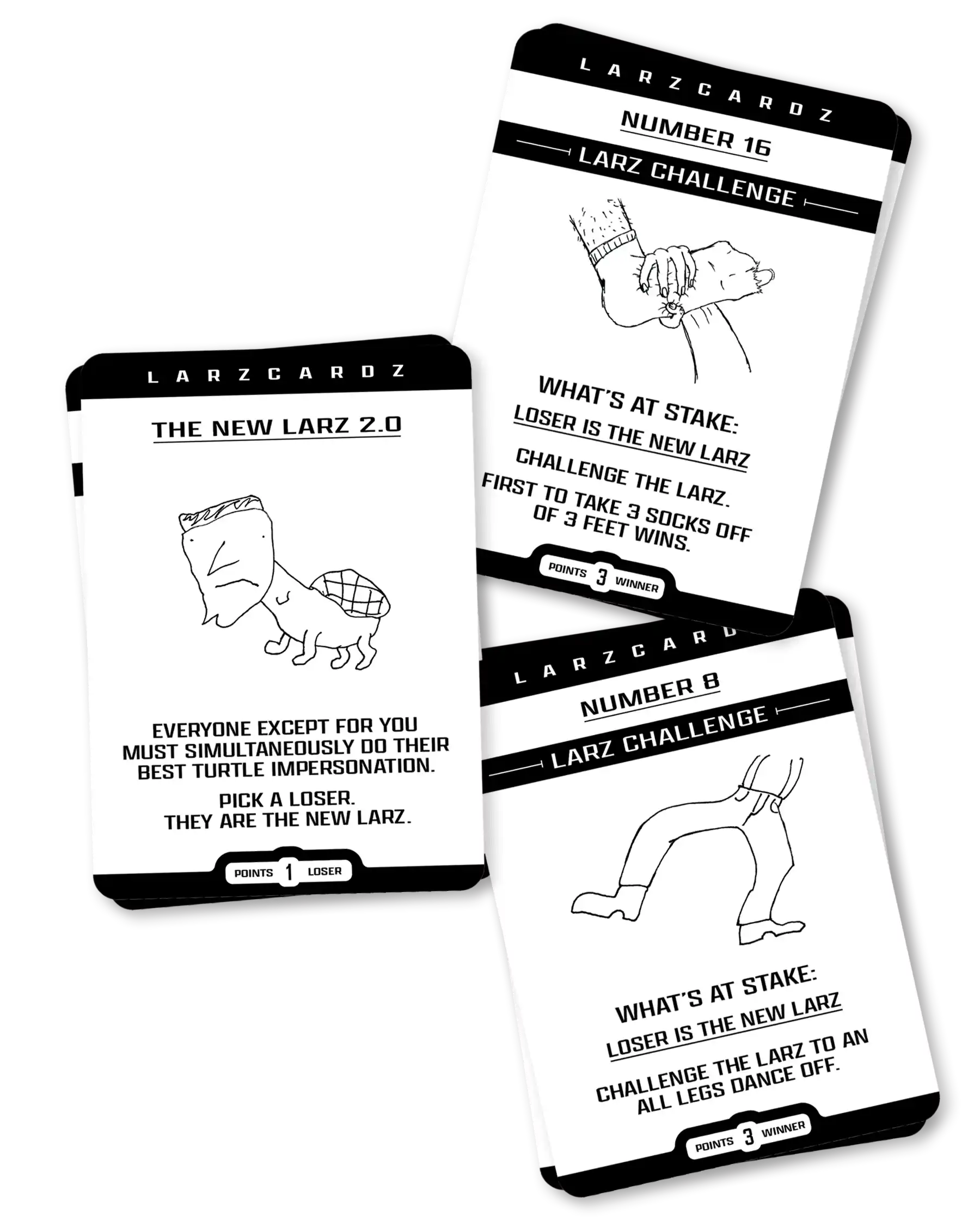 LarzCardz Drinking Card Game Examples 2